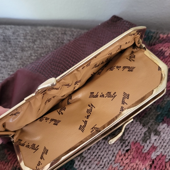 Vintage Italian Leather Clutch - Picture 3 of 8